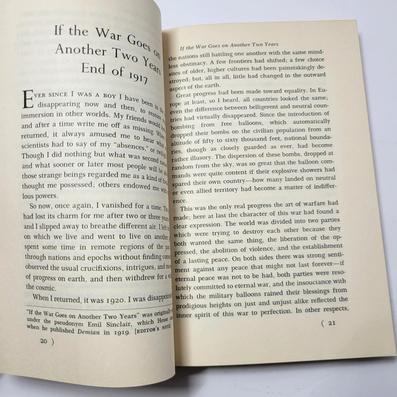 If The War Goes On Hermann Hesse Reflections On War Politics Essays Paperback - Picture 4 of 13